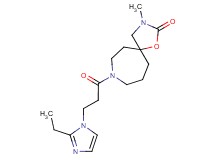 8-[3-(2-ethyl-1H-imidazol-1-yl)propanoyl]-3-methyl-1-oxa-3,8-diazaspiro[4.6]undecan-2-one