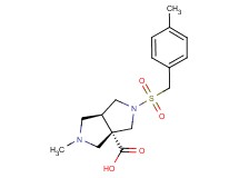 (3aS*,6aS*)-2-methyl-5-[(4-methylbenzyl)sulfonyl]hexahydropyrrolo[3,4-c]pyrrole-3a(1H)-carboxylic acid