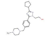2-(3-cyclopentyl-5-{4-[(4-methylpiperazin-1-yl)methyl]phenyl}-1H-1,2,4-triazol-1-yl)ethanol