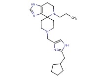 1'-{[2-(cyclopentylmethyl)-1H-imidazol-4-yl]methyl}-5-propyl-1,5,6,7-tetrahydrospiro[imidazo[4,5-c]pyridine-4,4'-piperidine]