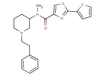 N-methyl-N-[1-(2-phenylethyl)-3-piperidinyl]-2-(2-thienyl)-1,3-thiazole-4-carboxamide