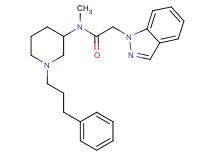 2-(1H-indazol-1-yl)-N-methyl-N-[1-(3-phenylpropyl)-3-piperidinyl]acetamide