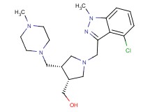 {(3R*,4R*)-1-[(4-chloro-1-methyl-1H-indazol-3-yl)methyl]-4-[(4-methylpiperazin-1-yl)methyl]pyrrolidin-3-yl}methanol