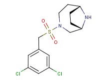 (1S*,6R*)-3-[(3,5-dichlorobenzyl)sulfonyl]-3,9-diazabicyclo[4.2.1]nonane