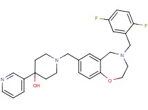 1-{[4-(2,5-difluorobenzyl)-2,3,4,5-tetrahydro-1,4-benzoxazepin-7-yl]methyl}-4-(3-pyridinyl)-4-piperidinol