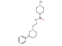 1-methyl-N-[2-(3-phenylpiperidin-1-yl)ethyl]piperidine-4-carboxamide