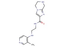 N-{2-[(3-methyl-4-pyridinyl)amino]ethyl}-5,6,7,8-tetrahydroimidazo[1,2-a]pyrazine-2-carboxamide