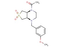 (4aR*,7aS*)-1-acetyl-4-(3-methoxybenzyl)octahydrothieno[3,4-b]pyrazine 6,6-dioxide