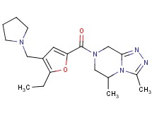 7-[5-ethyl-4-(pyrrolidin-1-ylmethyl)-2-furoyl]-3,5-dimethyl-5,6,7,8-tetrahydro[1,2,4]triazolo[4,3-a]pyrazine