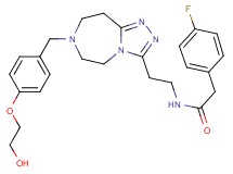 2-(4-fluorophenyl)-N-(2-{7-[4-(2-hydroxyethoxy)benzyl]-6,7,8,9-tetrahydro-5H-[1,2,4]triazolo[4,3-d][1,4]diazepin-3-yl}ethyl)acetamide