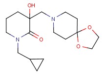 1-(cyclopropylmethyl)-3-(1,4-dioxa-8-azaspiro[4.5]dec-8-ylmethyl)-3-hydroxy-2-piperidinone