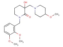 1-(2,3-dimethoxybenzyl)-3-hydroxy-3-[(4-methoxypiperidin-1-yl)methyl]piperidin-2-one