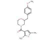 4-(2,5-dimethyl-3-furoyl)-2-(4-methoxybenzyl)morpholine