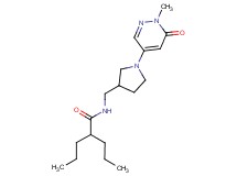 N-{[1-(1-methyl-6-oxo-1,6-dihydro-4-pyridazinyl)-3-pyrrolidinyl]methyl}-2-propylpentanamide