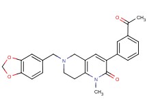 3-(3-acetylphenyl)-6-(1,3-benzodioxol-5-ylmethyl)-1-methyl-5,6,7,8-tetrahydro-1,6-naphthyridin-2(1H)-one