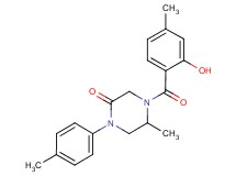 4-(2-hydroxy-4-methylbenzoyl)-5-methyl-1-(4-methylphenyl)-2-piperazinone