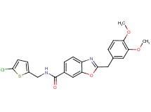 N-[(5-chloro-2-thienyl)methyl]-2-(3,4-dimethoxybenzyl)-1,3-benzoxazole-6-carboxamide