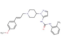 N-(1-{1-[(2E)-3-(4-methoxyphenyl)-2-propen-1-yl]-4-piperidinyl}-1H-pyrazol-5-yl)-N'-(2-methylphenyl)urea