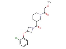 3-{[3-(2-chlorophenoxy)-1-azetidinyl]carbonyl}-1-(methoxyacetyl)piperidine