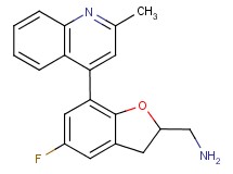 1-[5-fluoro-7-(2-methylquinolin-4-yl)-2,3-dihydro-1-benzofuran-2-yl]methanamine