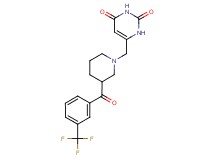 6-({3-[3-(trifluoromethyl)benzoyl]piperidin-1-yl}methyl)pyrimidine-2,4(1H,3H)-dione