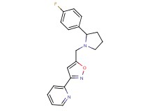 2-(5-{[2-(4-fluorophenyl)-1-pyrrolidinyl]methyl}-3-isoxazolyl)pyridine