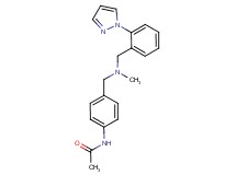 N-[4-({methyl[2-(1H-pyrazol-1-yl)benzyl]amino}methyl)phenyl]acetamide
