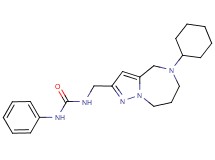 N-[(5-cyclohexyl-5,6,7,8-tetrahydro-4H-pyrazolo[1,5-a][1,4]diazepin-2-yl)methyl]-N'-phenylurea