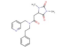 2-(1,3-dimethyl-2,5-dioxo-4-imidazolidinyl)-N-(2-phenylethyl)-N-(3-pyridinylmethyl)acetamide
