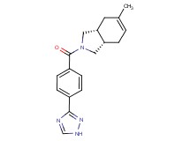 (3aR*,7aS*)-5-methyl-2-[4-(1H-1,2,4-triazol-3-yl)benzoyl]-2,3,3a,4,7,7a-hexahydro-1H-isoindole