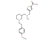 1-(4-{[({1-[2-(4-methoxyphenyl)ethyl]-3-piperidinyl}methyl)(methyl)amino]methyl}-2-thienyl)ethanone