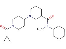 N-cyclohexyl-1'-(cyclopropylcarbonyl)-N-methyl-1,4'-bipiperidine-3-carboxamide