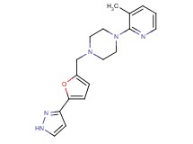 1-(3-methyl-2-pyridinyl)-4-{[5-(1H-pyrazol-3-yl)-2-furyl]methyl}piperazine