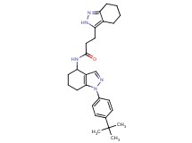N-[1-(4-tert-butylphenyl)-4,5,6,7-tetrahydro-1H-indazol-4-yl]-3-(4,5,6,7-tetrahydro-2H-indazol-3-yl)propanamide