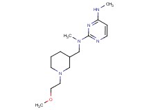 N~2~-{[1-(2-methoxyethyl)piperidin-3-yl]methyl}-N~2~,N~4~-dimethylpyrimidine-2,4-diamine