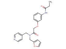 N-(3-{2-[(2-furylmethyl)(pyridin-4-ylmethyl)amino]-2-oxoethoxy}phenyl)propanamide
