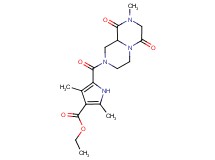 ethyl 2,4-dimethyl-5-[(8-methyl-6,9-dioxooctahydro-2H-pyrazino[1,2-a]pyrazin-2-yl)carbonyl]-1H-pyrrole-3-carboxylate