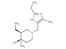 (3S*,4R*)-3-ethyl-1-[(2-ethyl-4-methyl-1H-imidazol-5-yl)methyl]-4-methylpiperidin-4-ol