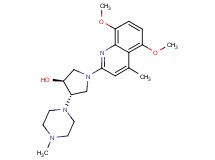 (3S*,4S*)-1-(5,8-dimethoxy-4-methylquinolin-2-yl)-4-(4-methylpiperazin-1-yl)pyrrolidin-3-ol