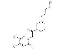 2-{2-[3-(3-methoxypropyl)-1-piperidinyl]-2-oxoethyl}-5,6-dimethyl-3(2H)-pyridazinone