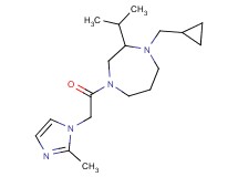 1-(cyclopropylmethyl)-2-isopropyl-4-[(2-methyl-1H-imidazol-1-yl)acetyl]-1,4-diazepane