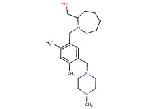 (1-{2,4-dimethyl-5-[(4-methylpiperazin-1-yl)methyl]benzyl}azepan-2-yl)methanol
