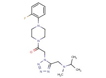 N-[(1-{2-[4-(2-fluorophenyl)-1-piperazinyl]-2-oxoethyl}-1H-tetrazol-5-yl)methyl]-N-methyl-2-propanamine