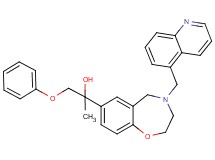 1-phenoxy-2-[4-(5-quinolinylmethyl)-2,3,4,5-tetrahydro-1,4-benzoxazepin-7-yl]-2-propanol
