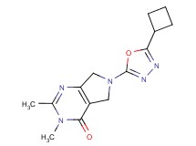 6-(5-cyclobutyl-1,3,4-oxadiazol-2-yl)-2,3-dimethyl-3,5,6,7-tetrahydro-4H-pyrrolo[3,4-d]pyrimidin-4-one