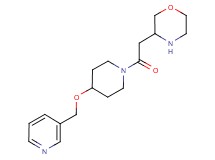 3-{2-oxo-2-[4-(3-pyridinylmethoxy)-1-piperidinyl]ethyl}morpholine dihydrochloride