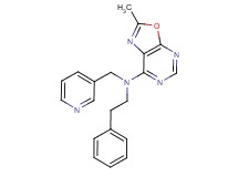 2-methyl-N-(2-phenylethyl)-N-(pyridin-3-ylmethyl)[1,3]oxazolo[5,4-d]pyrimidin-7-amine