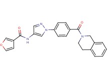 N-{1-[4-(3,4-dihydro-2(1H)-isoquinolinylcarbonyl)phenyl]-1H-pyrazol-4-yl}-3-furamide