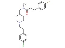 N-({1-[2-(4-chlorophenyl)ethyl]-4-piperidinyl}methyl)-3-(4-fluorophenyl)-N-methylpropanamide