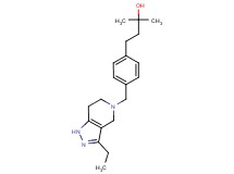 4-{4-[(3-ethyl-1,4,6,7-tetrahydro-5H-pyrazolo[4,3-c]pyridin-5-yl)methyl]phenyl}-2-methyl-2-butanol